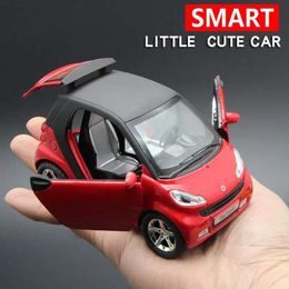 Diecast Model Cars 1 32 Benz SMART Miniatures Alloy Diecast Model Car Model Sound Light Toys For Kids Cute and Compact Christmas Gifts Y240520I6KQ