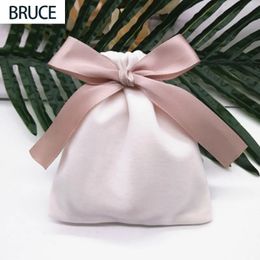 20PCS Velvet Gift Bag Jewelry Packaging Drawstring Pouch Makeup Lipstick Birthday Wedding Party Bags Wrapping Supply Sack Custom 240517