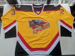 Hockey jerseys Physical photos Cyclones 32 BENSON Men Youth Women High School Size S-6XL or any name and number jersey