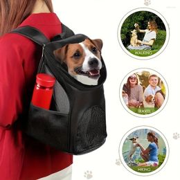 Dog Carrier Portable Mesh Bag Breathable Backpack Foldable Large Capacity Outdoor
