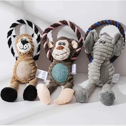 Aircraft Modle Dog plush toys pet squeezing animal toys dog bites durable cleaning teeth chewing toys pet supplies interactive toys lions monkeys etc s2452022