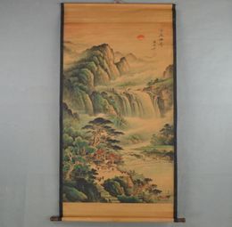Chinese Old Antique Hand painting scroll By ZHANGDAQIAN Landscape6748014