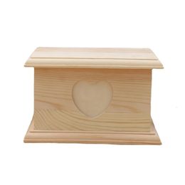 Memorial Dog Urns Pet Cremation Ashes Box with Po Frame Memory Keepsakes Wooden for Small Animals 240520