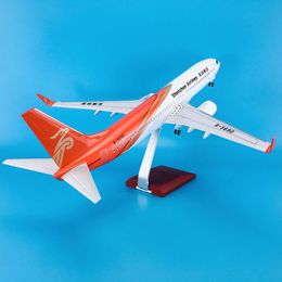 Material 1:85 47cm With Wheels Aeroplane Aircrafts Boeing B737-800 Shenzhen Airlines Plane Model