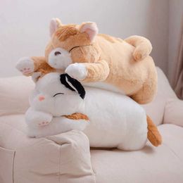 Stuffed Plush Animals 50cm Japan Lazy Cat Plush Doll Simulation Stuffed Animals Plushies Pillow Cute Soft Kids Toys for Girls Girlfriend Home Decor