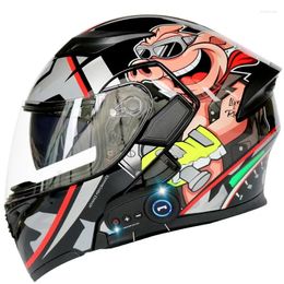 Motorcycle Helmets SUBO Full Face Electronic Bike Helmet Windproof Fog-Proof And Warm With Adjustable Vents