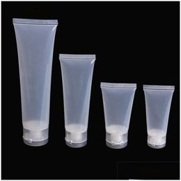 Packing Bottles Wholesale Empty Refillable Clear Plastic Soft Tubes Cosmetic Sample Storage Vial Container Bottle Jars Perfect For Fac Dhtqm
