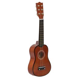 Guitar 21 inch 6-string mini bass wooden guitar with pick up string music instrument childrens toy WX