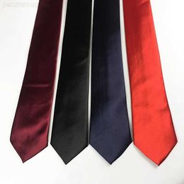 Neck Ties Mens Smooth Solid 8cm Business Dress Wide Edition Tie Wedding Red and Black Wholesale