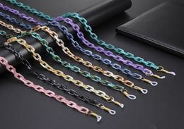 2020 New Glasses Chain for Women Acrylic Sunglasses Chains Mask Lanyard Straps Cords Chic Eyeglasses Holder Neck Chains Rope6052478