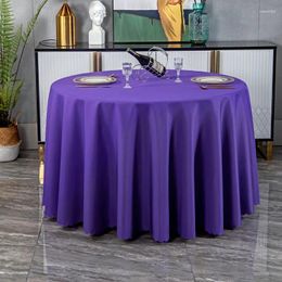 Table Cloth D107el Tablecloth Bar El Wedding Banquet European Restaurant Simple Fabric Large Round