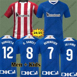 24 25 camiseta de Bilbao Soccer Jerseys GURUZETA BERENGUER MUNIAIN Athletic WILLIAMS JR Football shirt GARCIA VILLALIBRE Athletic Bilbao 24 25 Sancet UNAI SIMON kit