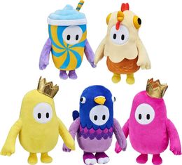 Stuffed Plush Animals New Jelly Bean Ultimate Knockdown Plush Toy Cartoon Game Doll Decoration Room Sofa Childrens Birthday Series Gifts d240520