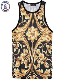 Whole Mr1991INC Men Summer Tank Tops 3D Yellow Flower Digital printing Mesh Vest Jersey Sleeveless tee shirts For Men Size M4698996