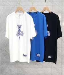 22SS High Quality Cartoon Print Embroidery T Shirt Men Women Cotton Top Tees1165463