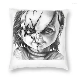 Pillow I'm Chucky Wanna Play Covers Sofa Living Room Horror Movie Square Cover 40x40cm