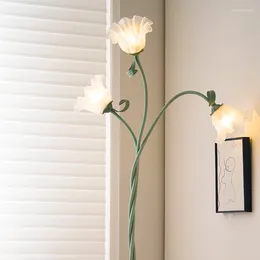 Floor Lamps Flower Lamp E27 Elegant 3 Head Lily Tall 67 In With Adjustable Light And Foot Switch For Living Room Bedroom