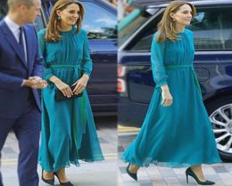Kate Middleton Long Dress High Quality New Women039S Fashion Workplace Party Sexy Vintage Elegant Chic Long Sleeve Chiffon Dres7575626