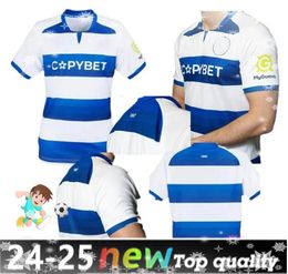 24 25 Queens Park Rangers Mens Soccer Jerseys Willock Amos Roberts Dykes Johansen Home Shirts Football Shirts Short Manneve Uniforms 2024 2025 Home away QPR8