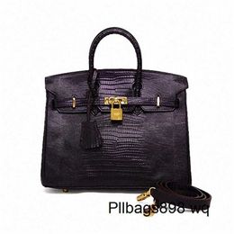 Platinum Lizard Leather Handbag 7A Handmade Kliys House of Hello Hong Kong Fashion Brand HOH Genuine Leather Womens Bag Lizard Pattern Bag BK30 Purple