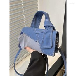 Waist Bags Foufurieux Unique Design Denimsmall Bag Women 2024 Fashion One-shoulder Designer Luxury Purses Handbags Fanny Pack
