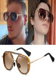 Sunglasses LIOUMO Fashion High Quality Polarized Men Steampunk Goggles Women Round Vintage Glasses UV400 Protect Zonnebril Heren1637145