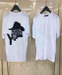 Mens TShirts Shortsleeved shirt with Embroidery Skull Print Letter Cotton Round Neck Tees Men Designer Clothing6150635