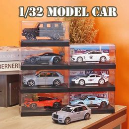 Diecast Model Cars 1 32 McLaren 765 GTR50 Vulcan Alloy Model Car Display Box Collection Series Diecast Metal Miniature Vehicle Car Toys For Kids Y240520AKOR