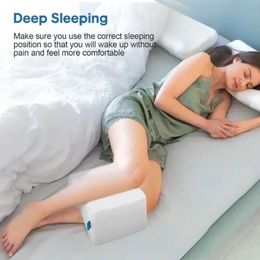 Memory Foam Knee Pillow Side Sleepers Align Spine Pregnancy Body Pillows for Orthopaedic Sciatica Leg Hip Back Support L2405