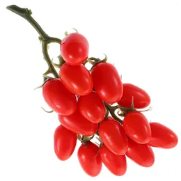 Party Decoration Cherry Tomato Props Fruit Po Home Decor Tomatoes Model Simulated For Shelves Faux Ornament Plastic Kitchen Fake