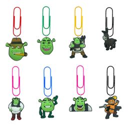 Christmas Decorations Shrek Cartoon Paper Clips Nurse Gifts Colorf Memo For Pagination Organize Office Stationery Sile Bookmarks Dispe Oteoq