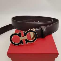 designer belts for men 3.5 cm wide bb simon luxury women belt pure high quality Colour real leather belt body brand logo8 black gold buckle Smooth surface brown fortune