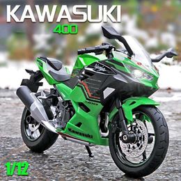 Diecast Model Cars 1 12 Scale Kawasaki Ninja 400 Motorbike Alloy Model Toys Vehicles Collective Home Decor Children Boys Motorcycle Toys Gift Y240520FV48