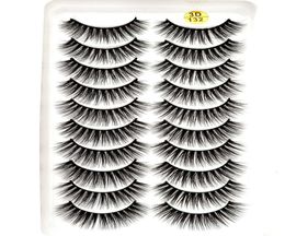 2019 NEW 10 pairs 100 Real Mink Eyelashes 3D Natural False Eyelashes Mink Lashes Soft Eyelash Extension Makeup Kit Cilios 1316365978