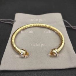 David Yurma Bracelet Luxury Bracelet Cable Bracelets DY Pulsera Designer Jewelry Women Men Silver Gold Pearl Head X Shaped Cuff Bracelet Jewelrys Christmas Gift 192