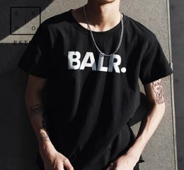 BALR print tshirt men039s fashion sports soccer ball tees mens street tide casual wear round neck loose short sleeved tshirt7363360