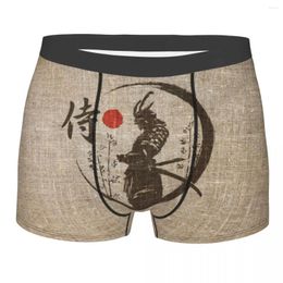 Underpants Samurai Japanese Word Underwear Men Print Customised Boxer Shorts Panties Briefs Breathable