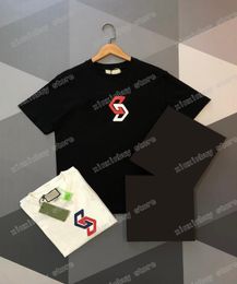 22ss Men Women Designers t shirts tee Chest letter print Man Crew Neck paris Fashion Streetwear black white navy blue XSL3723221