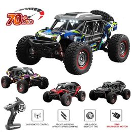 RC Car 70km/h Or 50km/h 4WD 1/16 4WD 2.4G Waterproof Off Road Brushless Remote Control Truck Electric High Speed Drift car Toys 240508