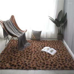 Carpets Fashion Leopard Print Plush For Living Room Bedroom Sofa Home Decor Thick Fluffy Soft Rugs Floor Mats Modern Rug Carpet