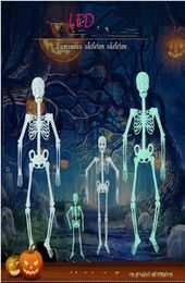 LED Luminous skeletons Halloween props Fluorescent skeleton Bar haunted house halloween costumes halloween decorations 15 metres 5704760