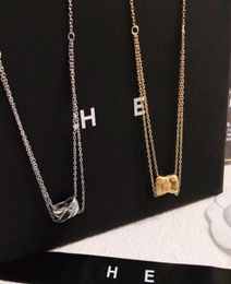 Luxury Design Diamond Necklace Designer Jewelry Pendant Necklace Fashion Young Style Long Chain Gold Plated Silver Accessories Exq3278503