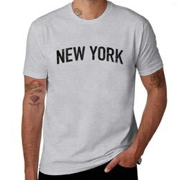 Men's Tank Tops Classic York Tee T-Shirt Short Sleeve Sweat Heavyweights Shirts Men