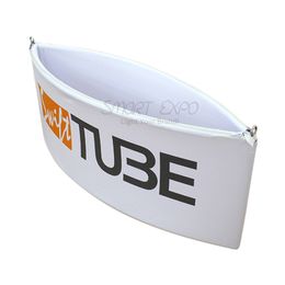 Tube Oval Hanging Banners Pivotal Promotional Tool Designed to Promote Your Brand (10x3.5ft)