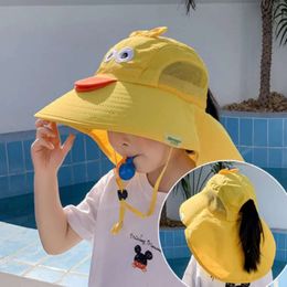 Sun Hat Summer Outdoor Neck Ear Cover Anti UV Protection Beach Caps Kids Boy Girl Travel Flap Cap for Children L