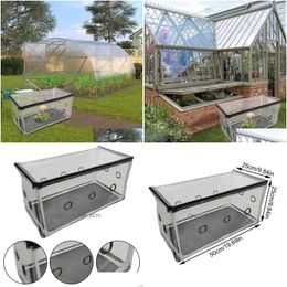 Garden Greenhouses Small Greenhouse Top Zip Design Plant Growing Container Compact And Anti-Uv Mushroom Grow Kit Horticture Supplies Dhxlp