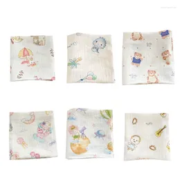 Blankets HUYU Baby Blanket Cotton Swaddles For Borns Toddlers Multifunctional Strollers Cover 2-layer Wrap Cloth Soft Bath Towel