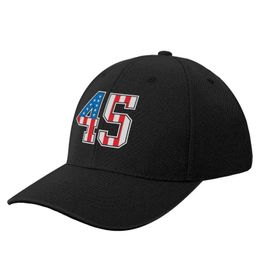 45 American Classy Numbers forty-five United States Flag Baseball Cap Hip Hop In The Hat Sunhat Girl Mens 240518