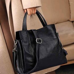 Evening Bags Motingsome Noble Women Handbag Luxury Genuine Leather For Ladies Wedding Party Shoulder Tote Soft Calfskin Bucket 2024