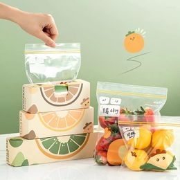 Storage Bags Refrigerator Freshness Bag Sealed Transparent Household Fruit And Vegetable Freezer Special Thickened Zipper Food